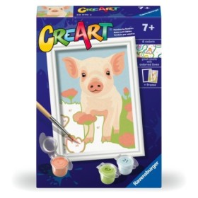 CreArt pictura pe numere pentru copii porcusor dragut